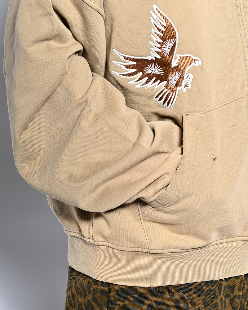 EAGLES SOAR ZIP HOODIE -BEIGE-