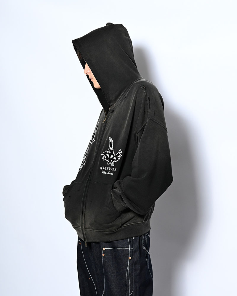 EAGLES SOAR ZIP HOODIE -BLACK-