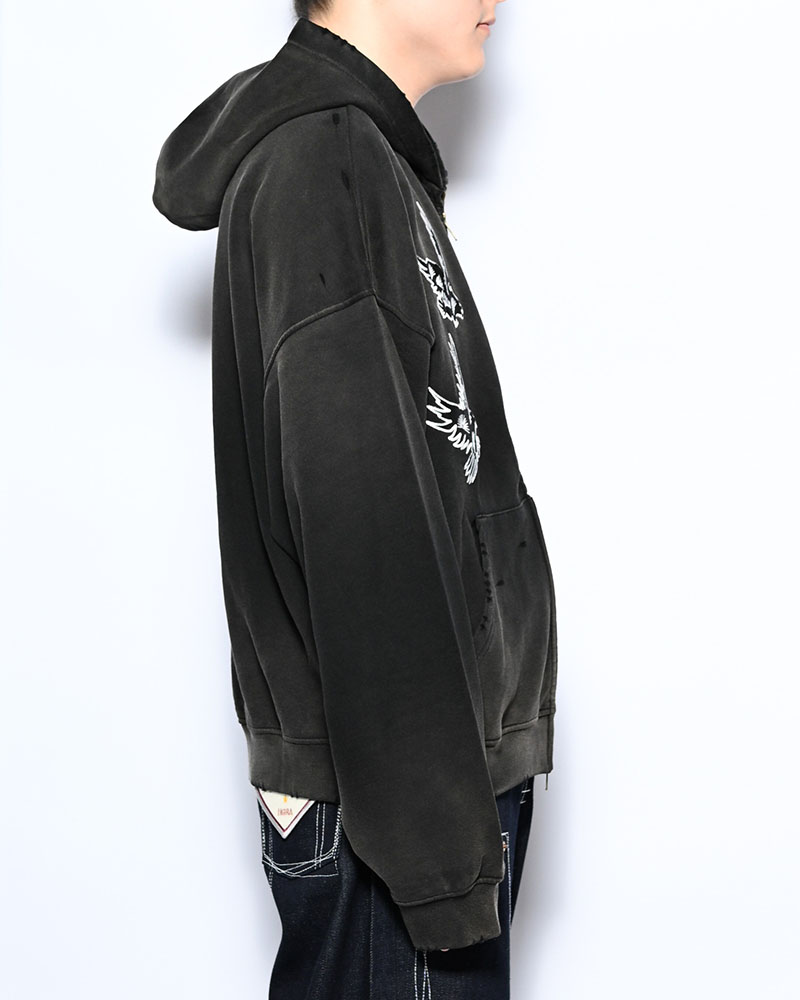EAGLES SOAR ZIP HOODIE -BLACK-