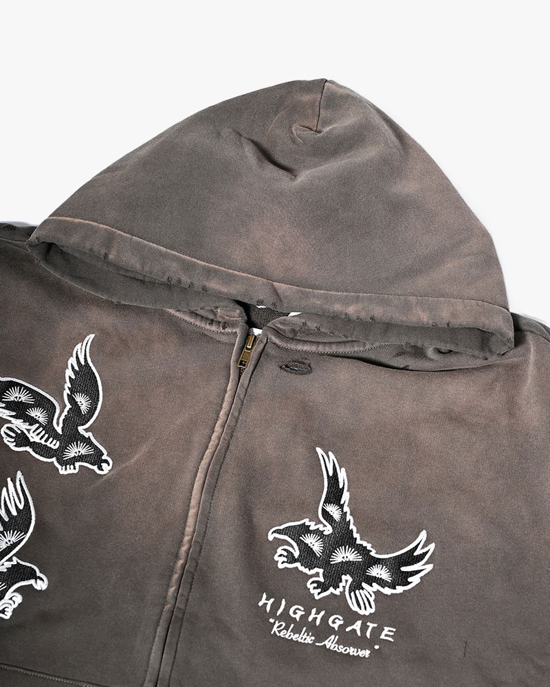 EAGLES SOAR ZIP HOODIE -GREGE-