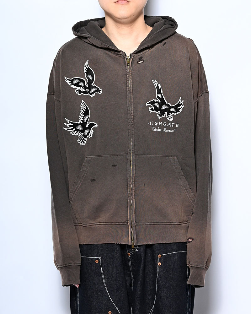 EAGLES SOAR ZIP HOODIE -GREGE-