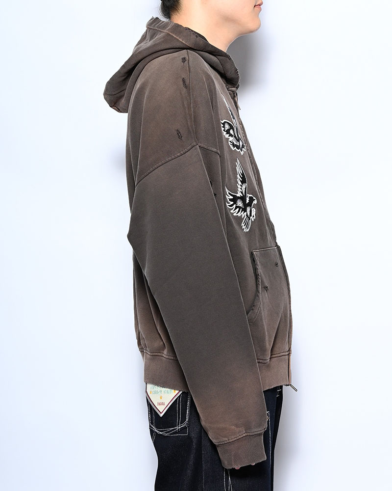 EAGLES SOAR ZIP HOODIE -GREGE-