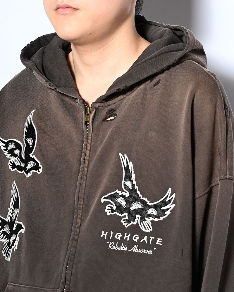 EAGLES SOAR ZIP HOODIE -GREGE-
