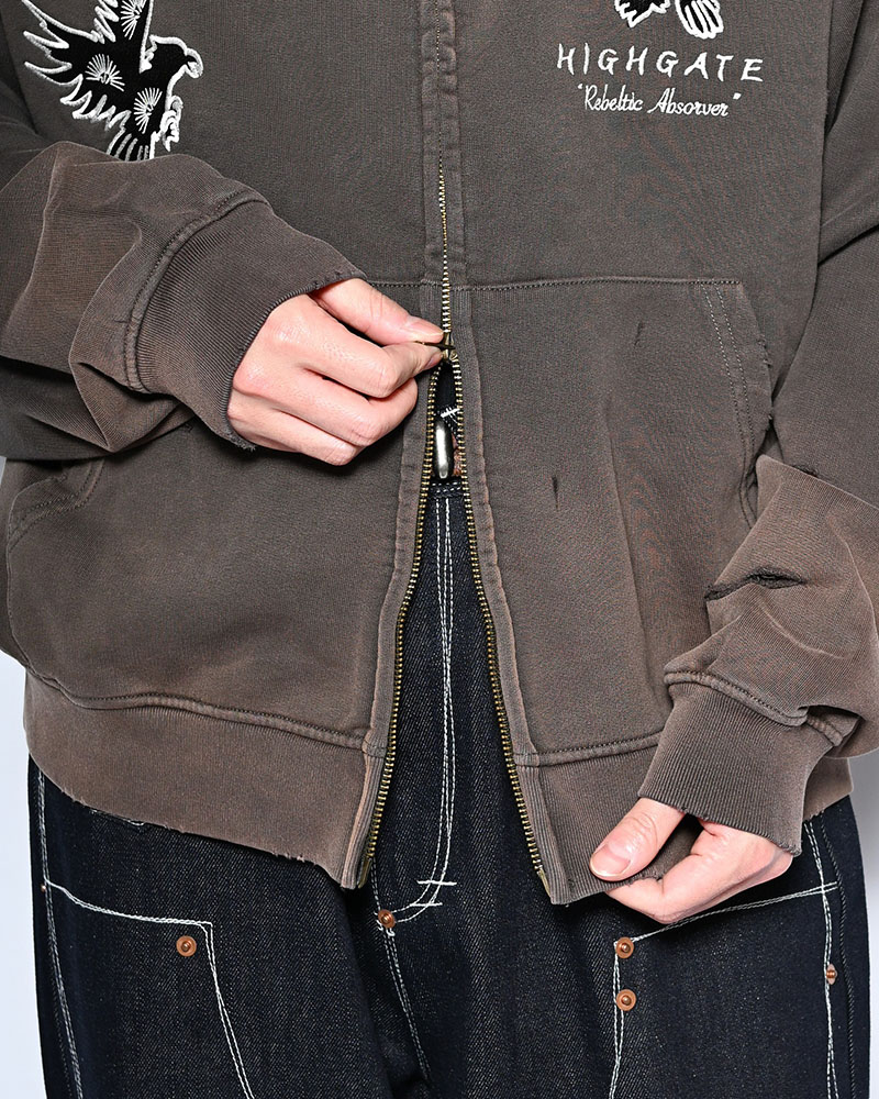 EAGLES SOAR ZIP HOODIE -GREGE-