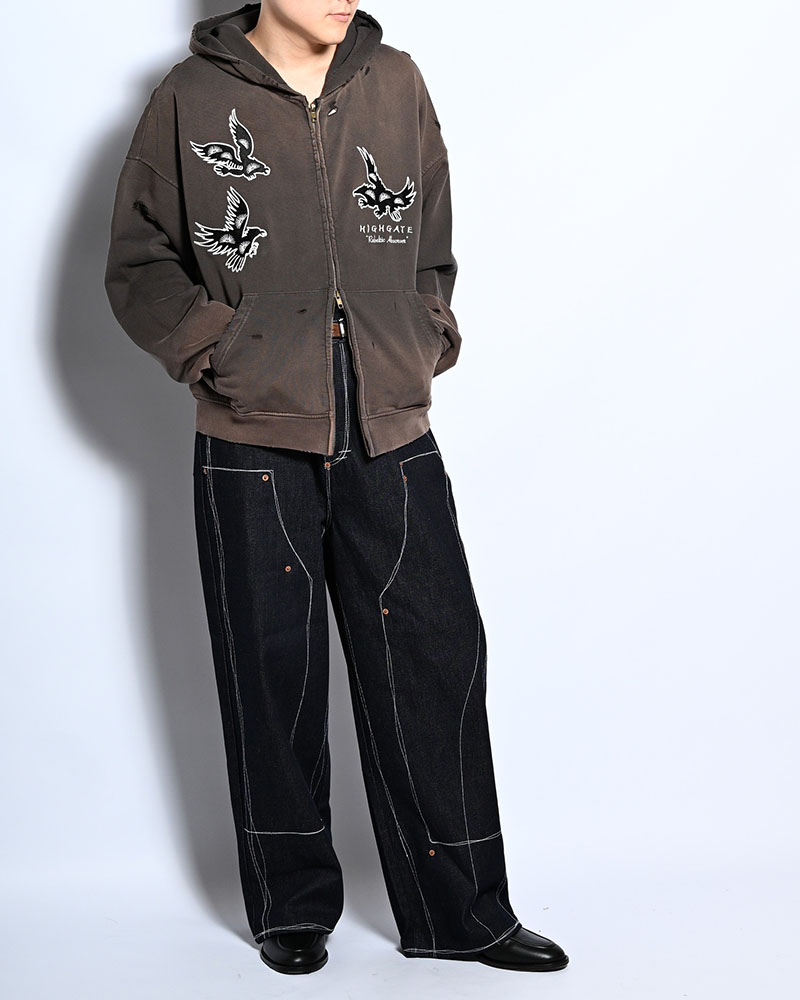 EAGLES SOAR ZIP HOODIE -GREGE-