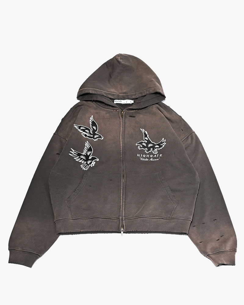 EAGLES SOAR ZIP HOODIE -GREGE-