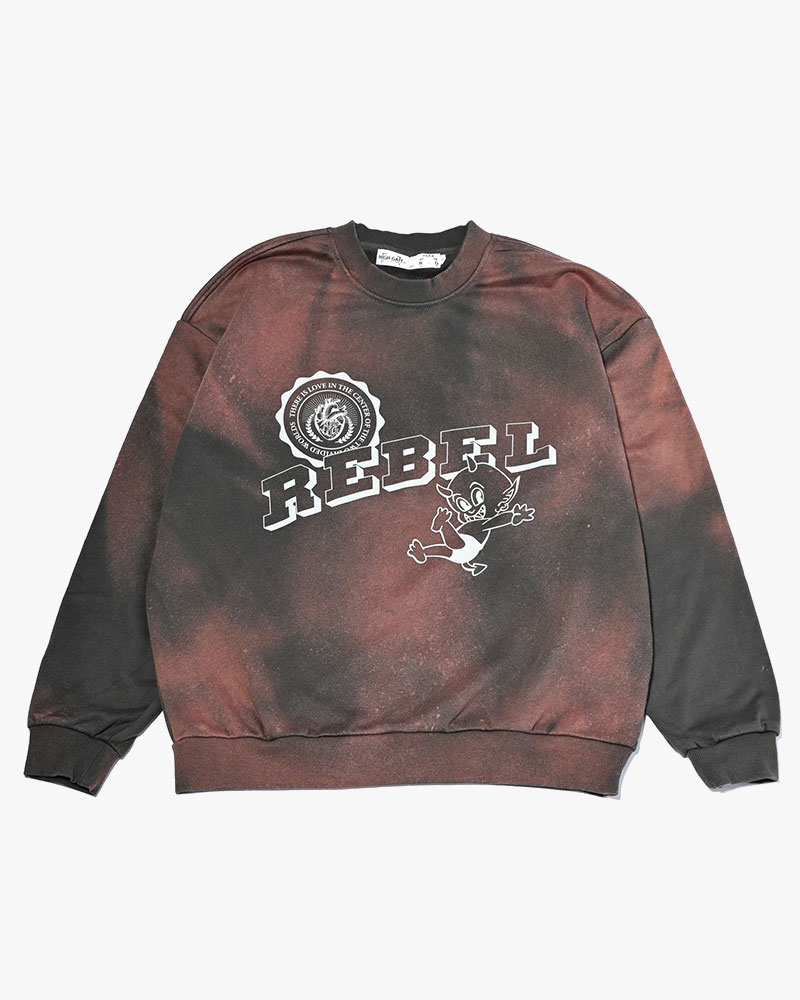 VINTAGE AGING SWEAT -CHARCOAL-