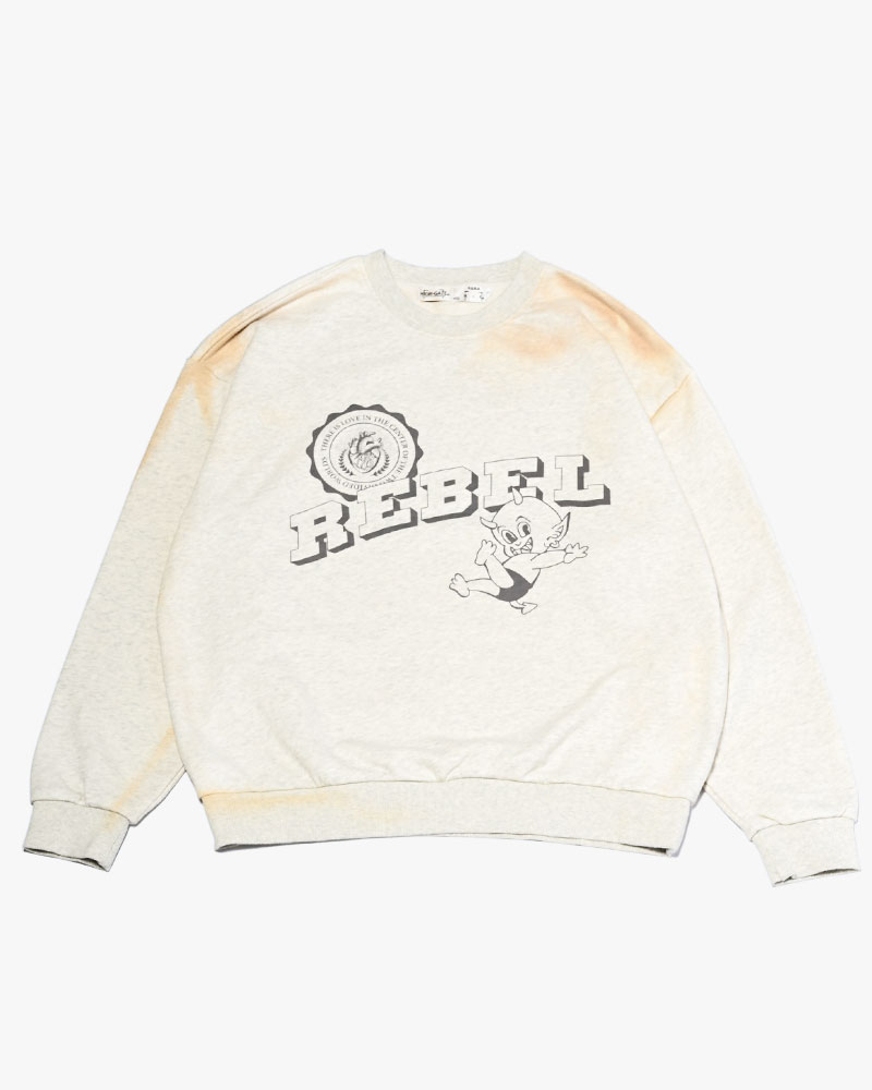 VINTAGE AGING SWEAT -OATMEAL-