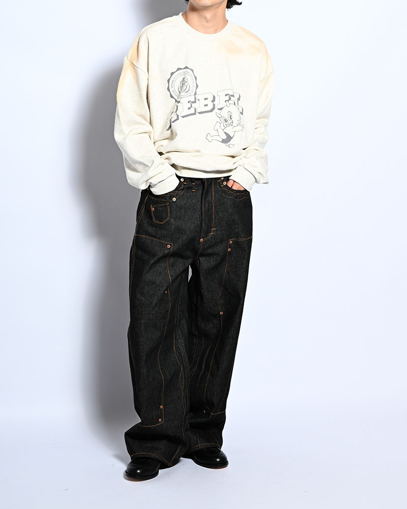 VINTAGE AGING SWEAT -OATMEAL-