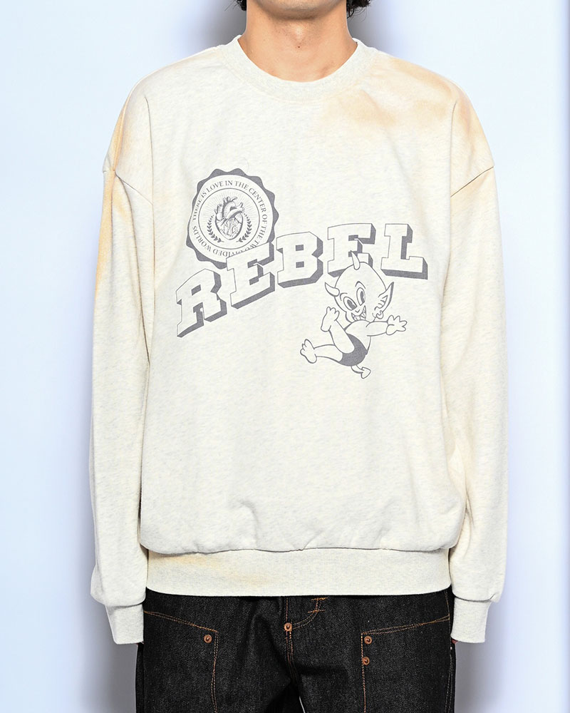 VINTAGE AGING SWEAT -OATMEAL-