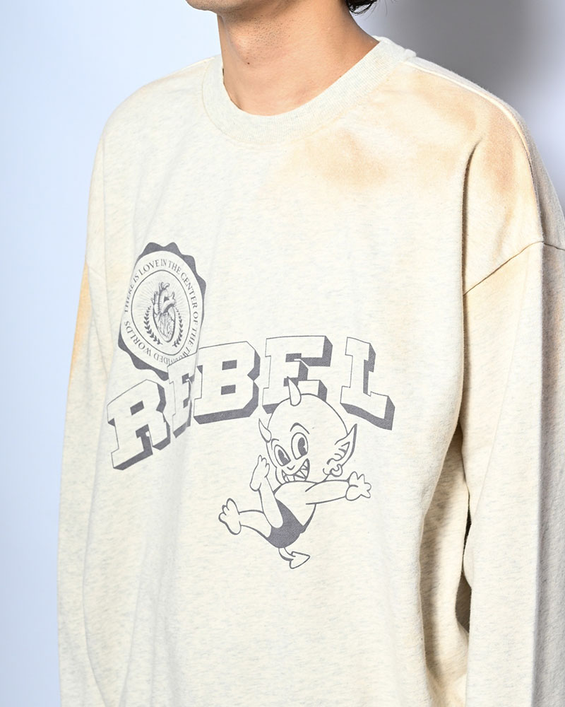 VINTAGE AGING SWEAT -OATMEAL-