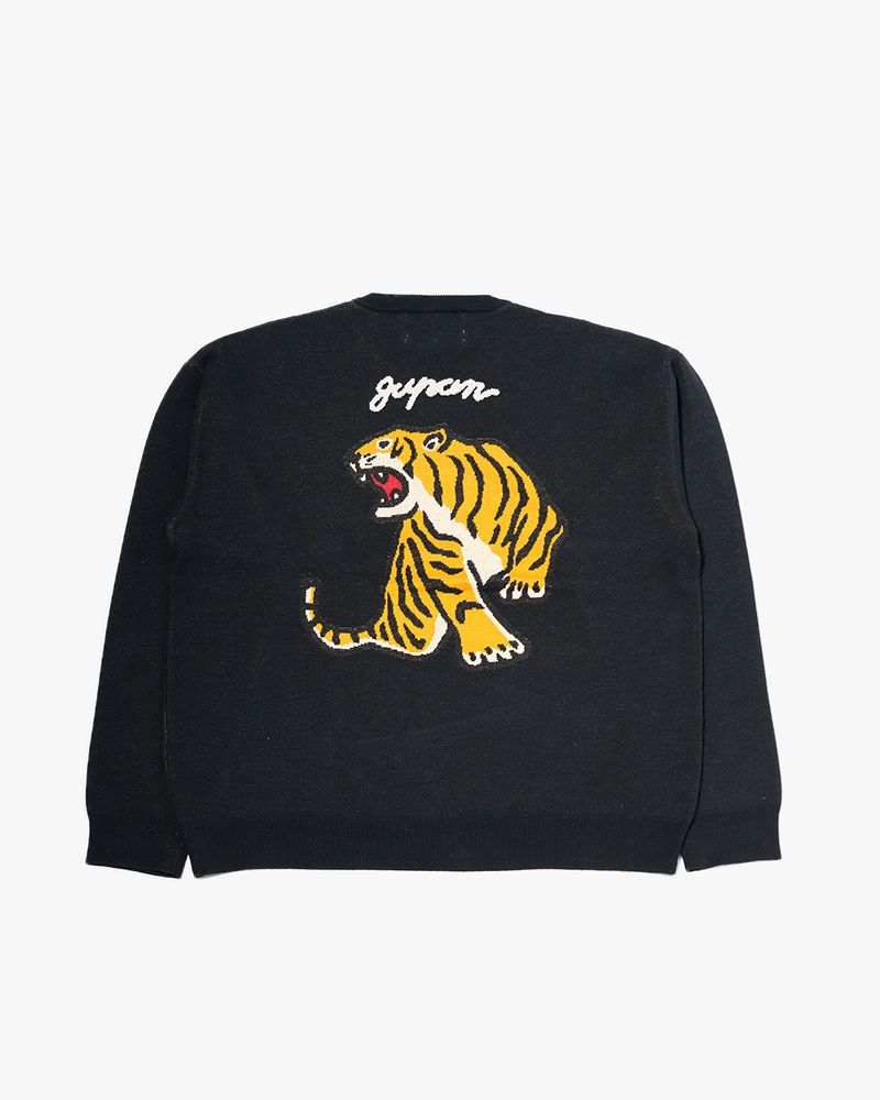 DEFORMED TIGER KNIT -BLACK-