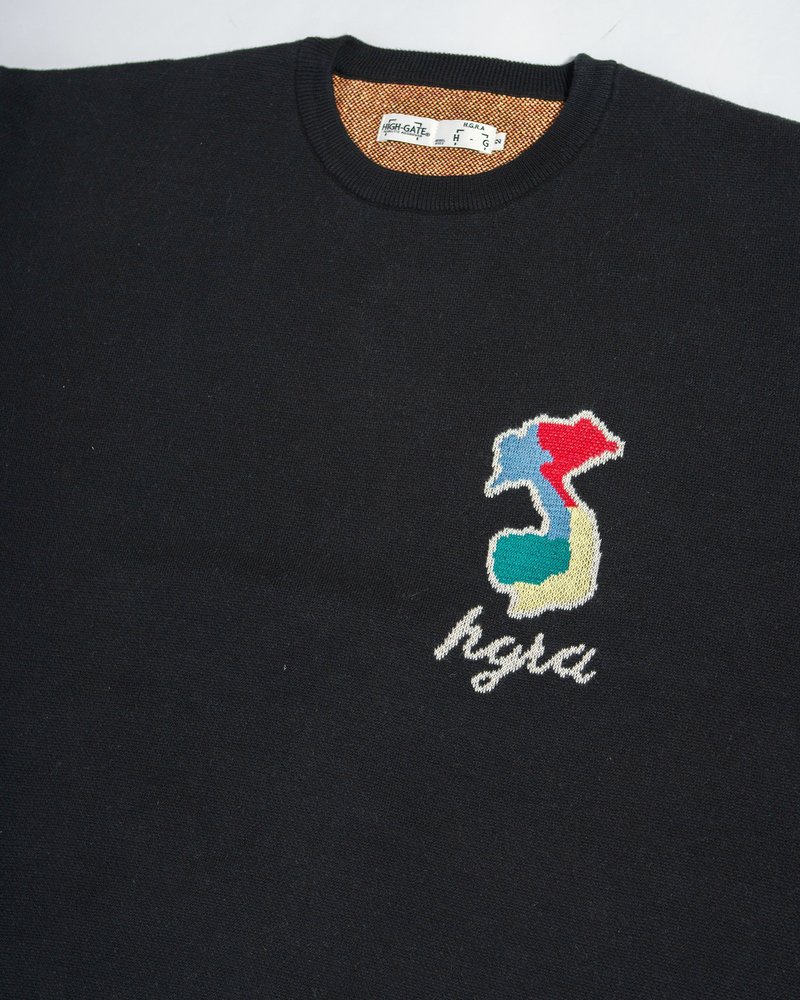 DEFORMED TIGER KNIT -BLACK-