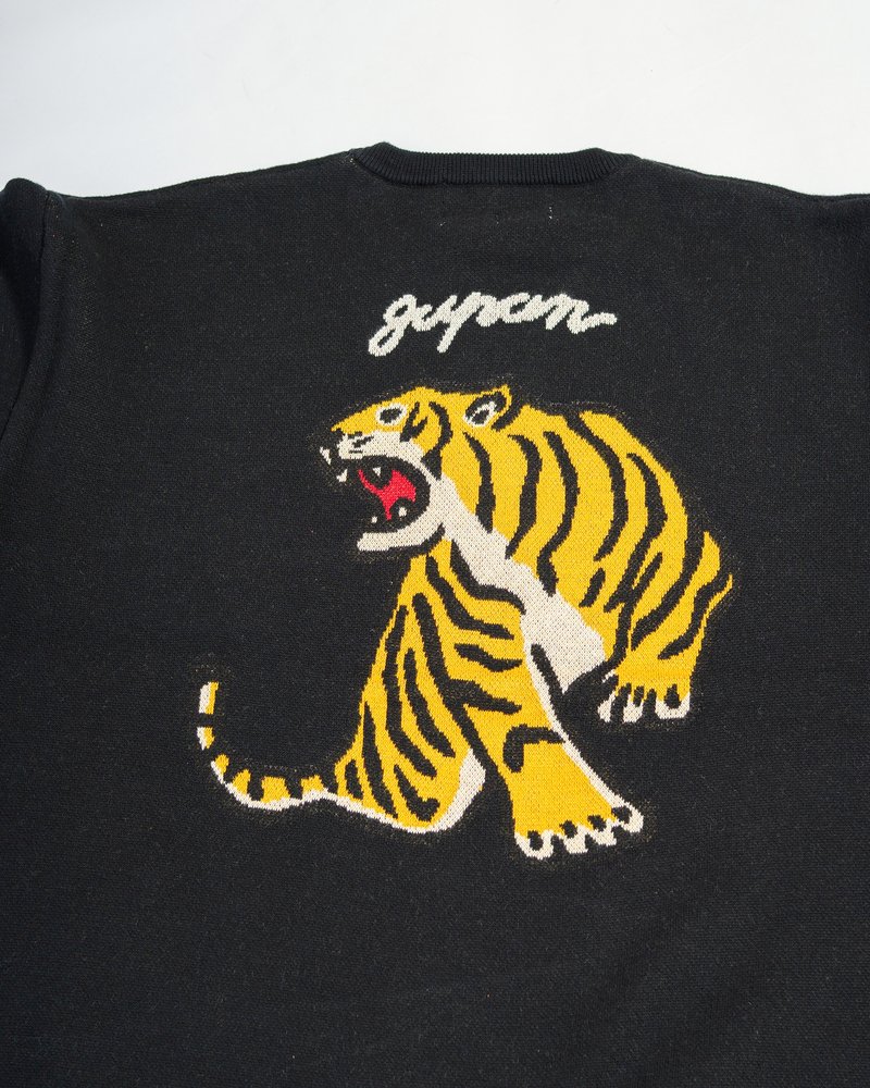 DEFORMED TIGER KNIT -BLACK-