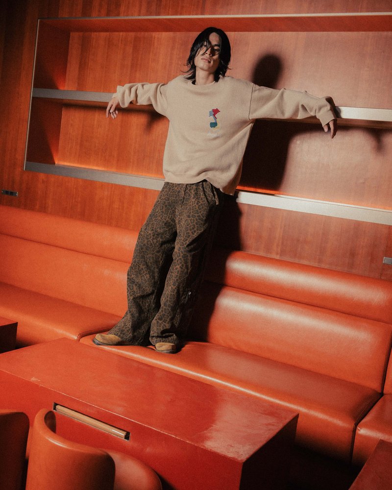 DEFORMED TIGER KNIT -BLACK-