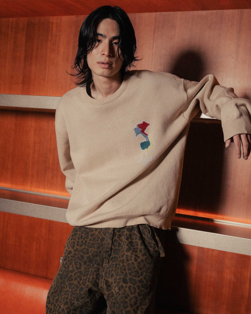 DEFORMED TIGER KNIT -BLACK-