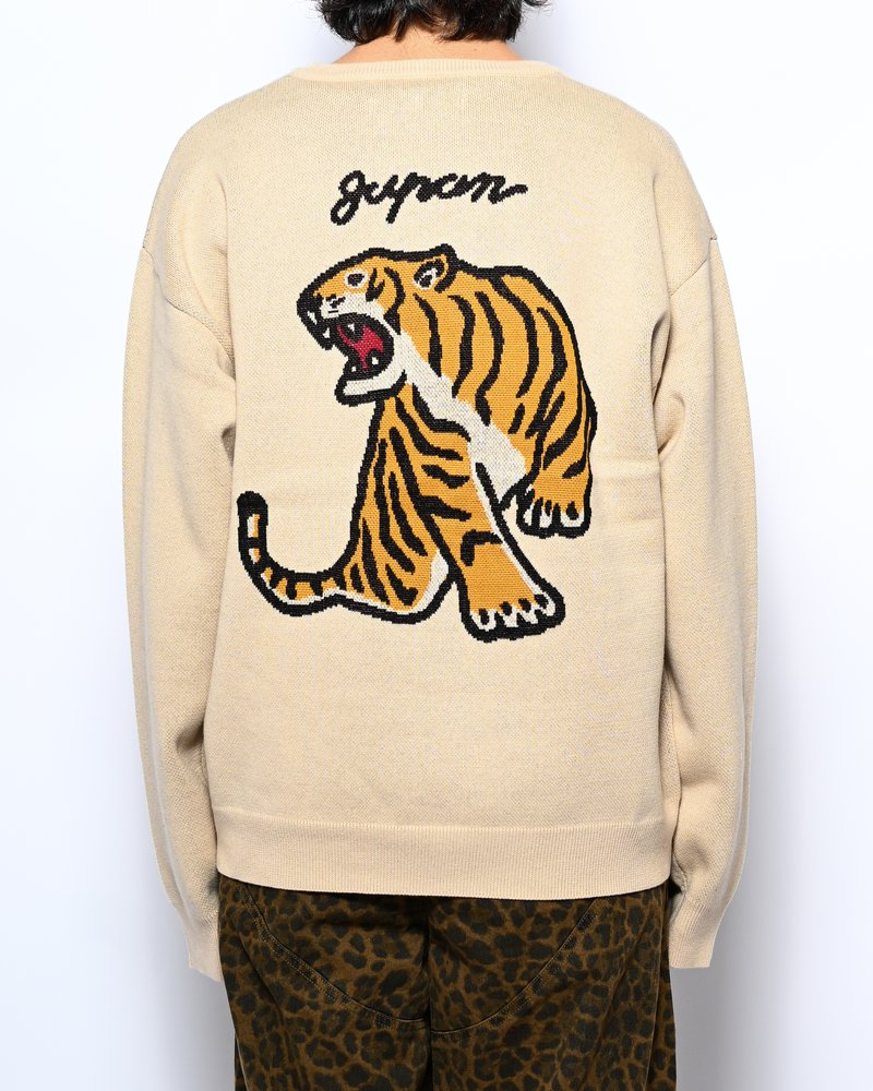 DEFORMED TIGER KNIT -OFF WHITE-