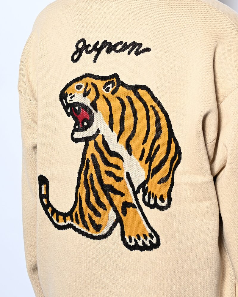DEFORMED TIGER KNIT -OFF WHITE-