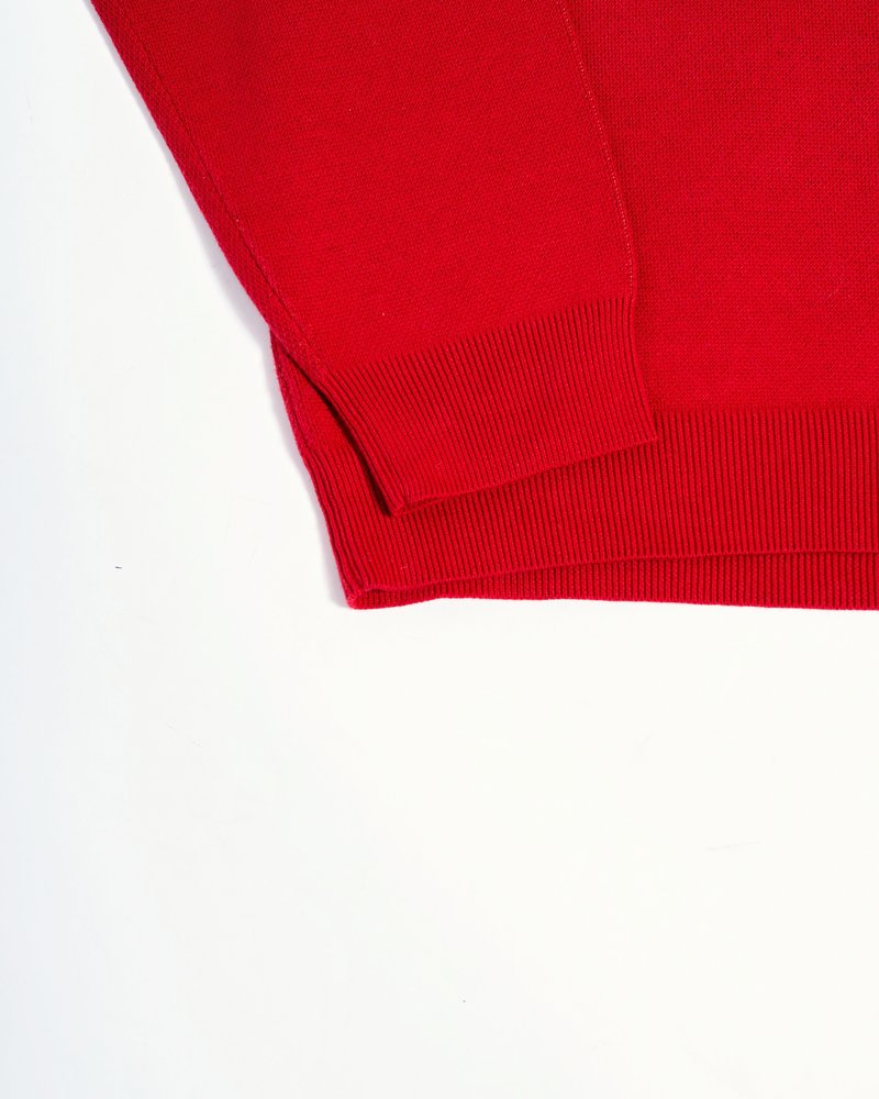 DEFORMED TIGER KNIT -RED-