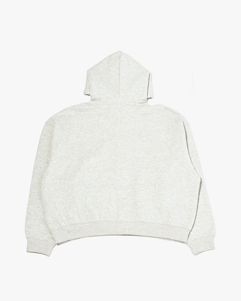 SHOT MESSAGE ZIP HOODIE -H GRAY-