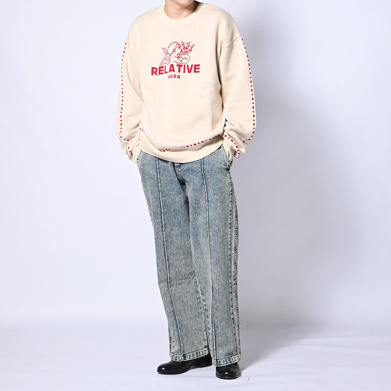 SPIDER STUDS PANTS -3.COLOR-