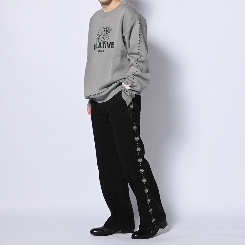 SPIDER STUDS PANTS -3.COLOR-
