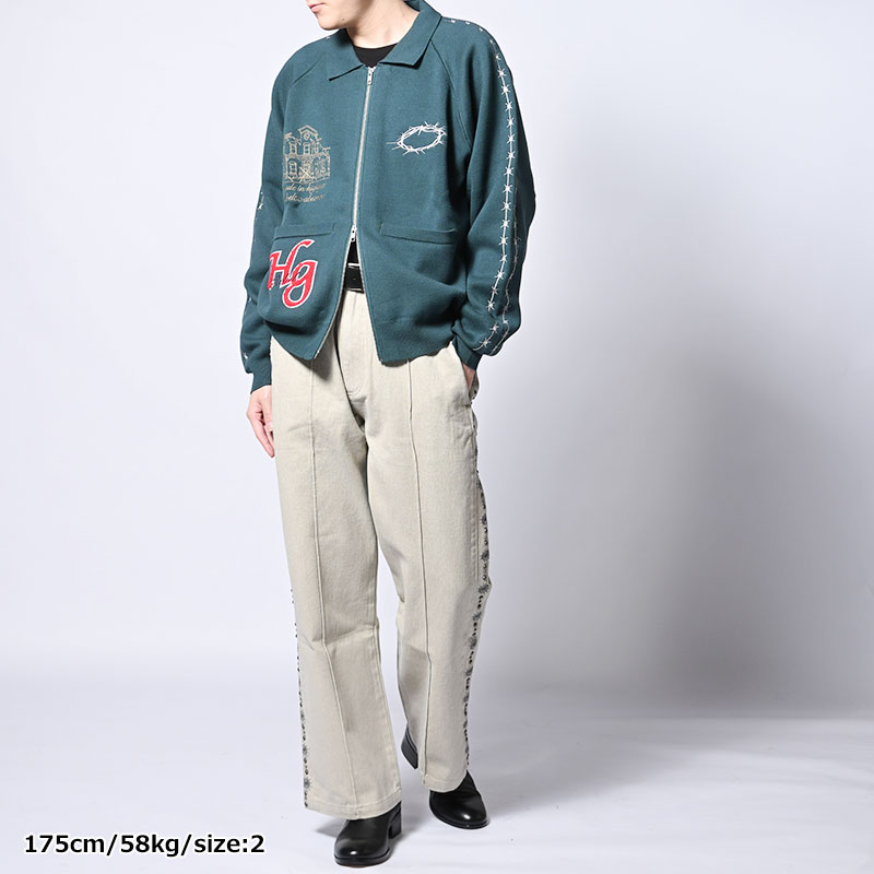 SPIDER STUDS PANTS -3.COLOR-