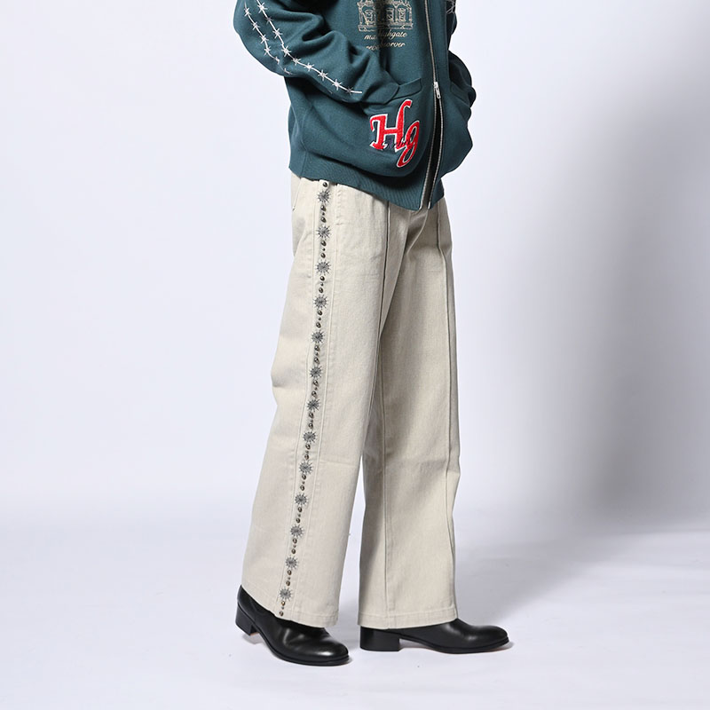 SPIDER STUDS PANTS -3.COLOR-