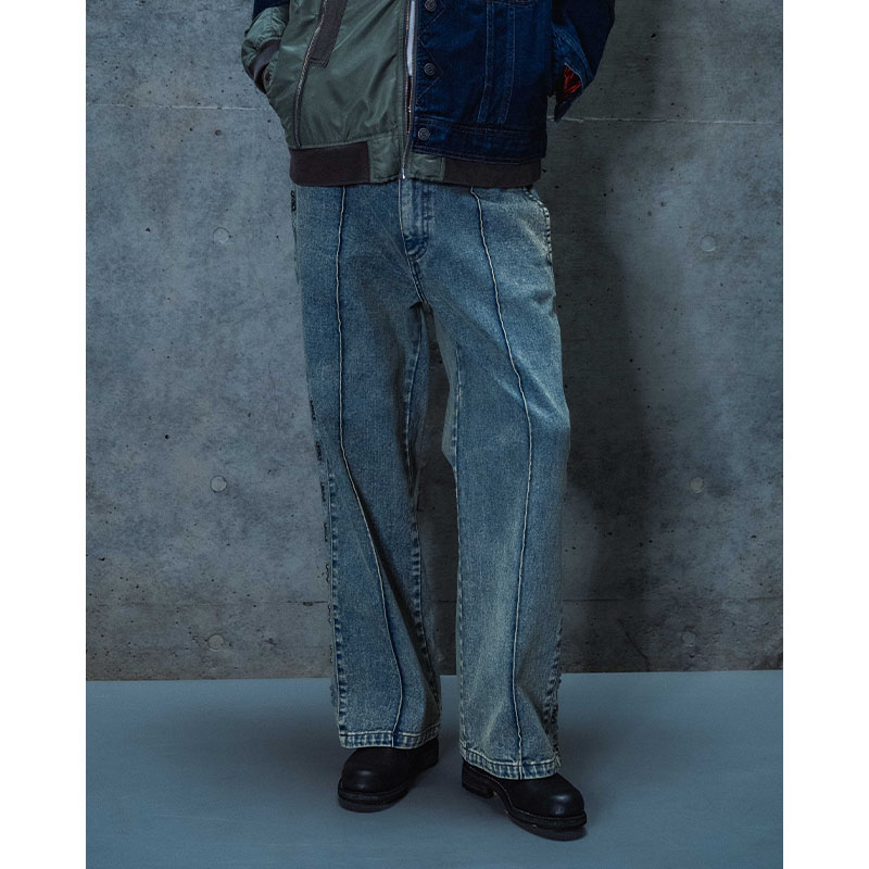 SPIDER STUDS PANTS -3.COLOR-