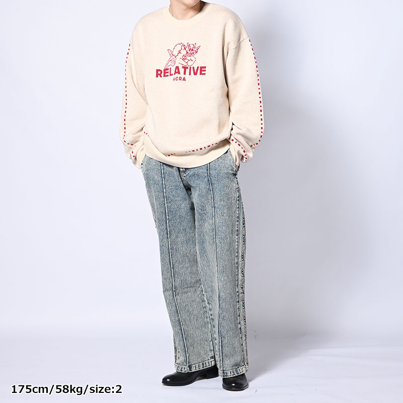 RIGHT & WRONG CREW KNIT -3.COLOR-