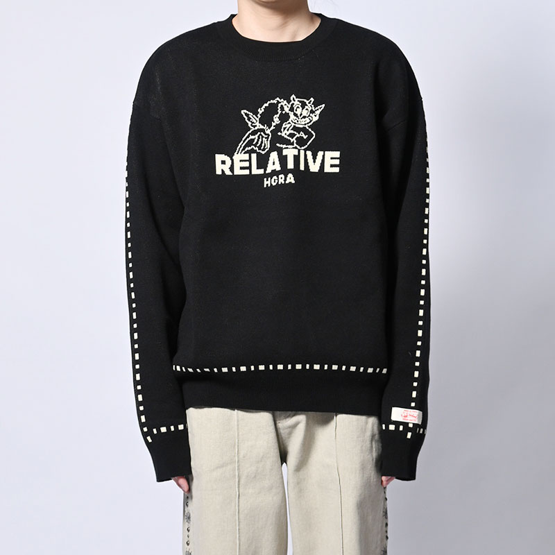 RIGHT & WRONG CREW KNIT -3.COLOR-