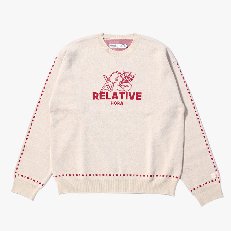 RIGHT & WRONG CREW KNIT -3.COLOR-