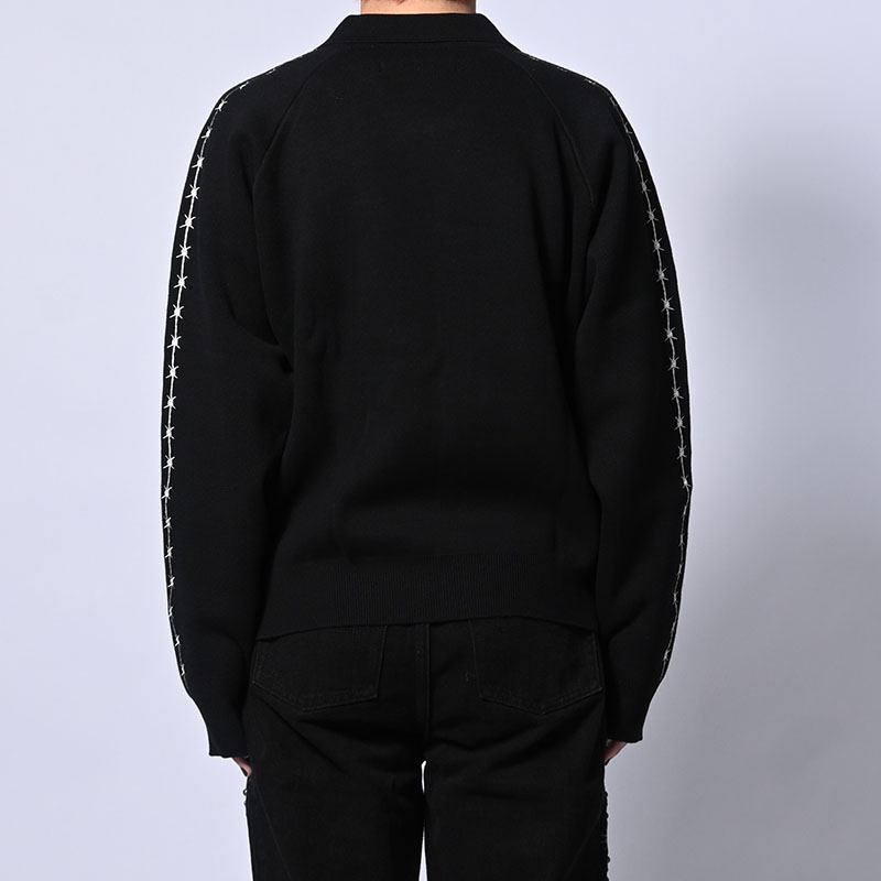 BARBED WIRE KNIT TRACK JACKET -3.COLOR-