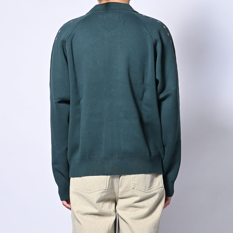 BARBED WIRE KNIT TRACK JACKET -3.COLOR-