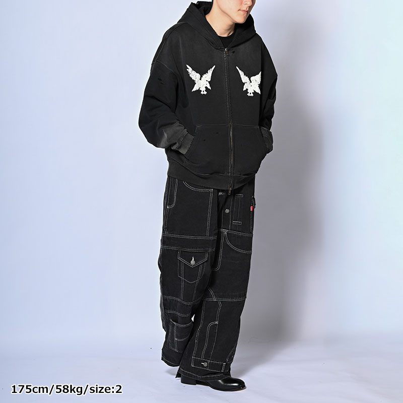 FADE SUKA ZIP HOODIE -2.COLOR-