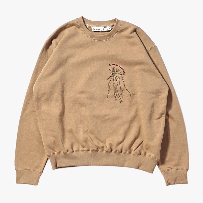 SPIDER SOUVENIR SWEAT -3.COLOR-(SAND)