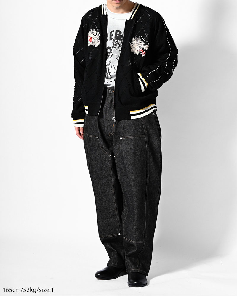 KNIT SUKAJAN -BLACK-