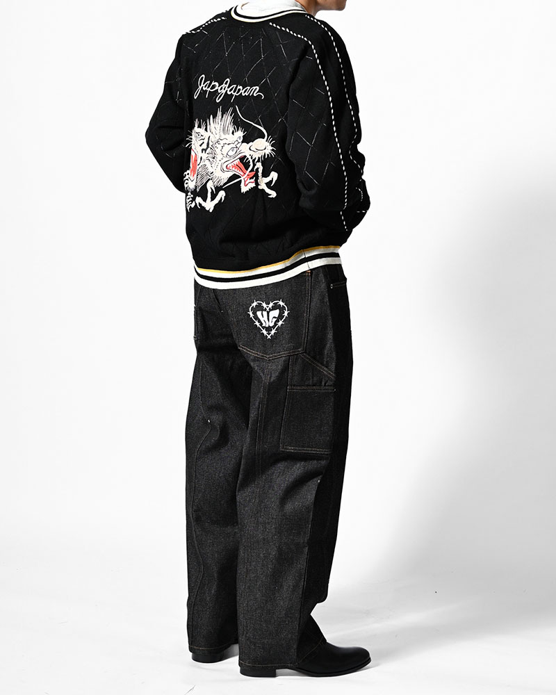 KNIT SUKAJAN -BLACK-