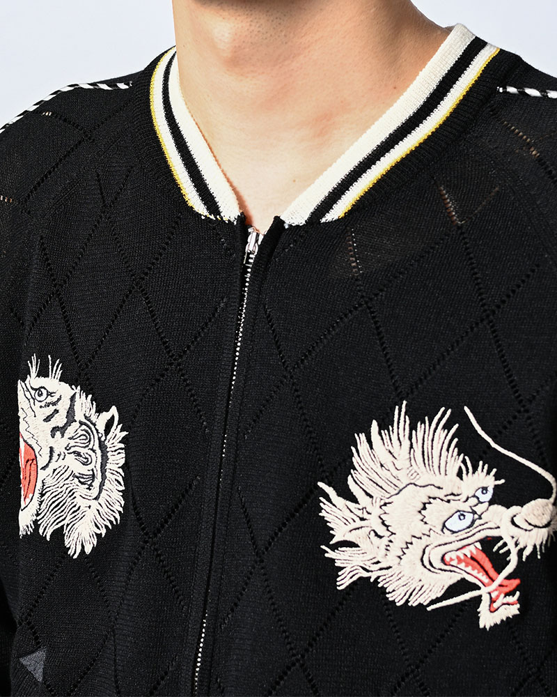 KNIT SUKAJAN -BLACK-