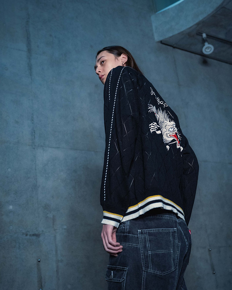 KNIT SUKAJAN -BLACK-