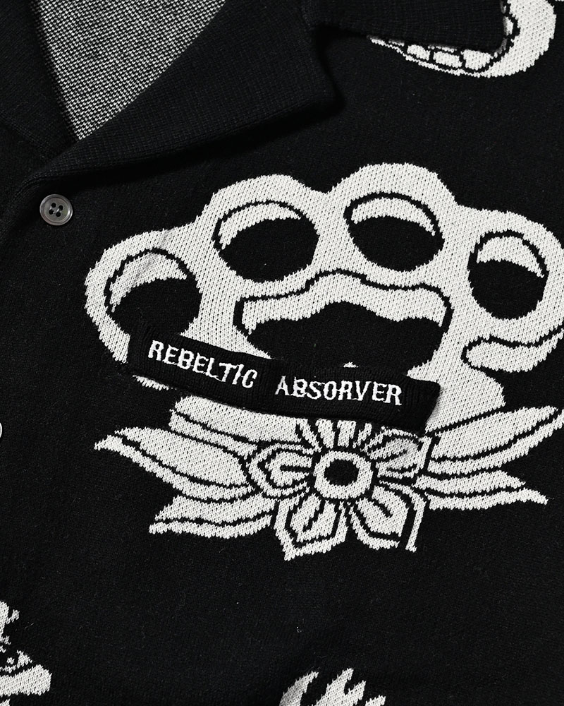 OUTLAW KNIT SHIRT -BLACK-