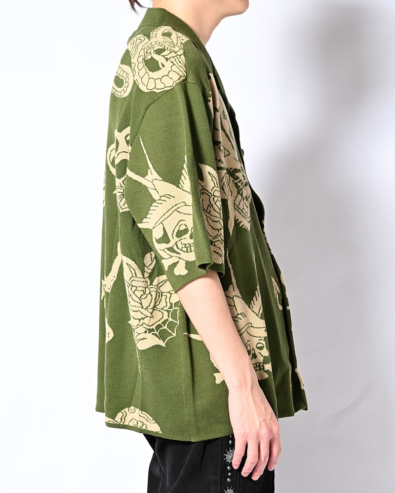 OUTLAW KNIT SHIRT -GREEN-
