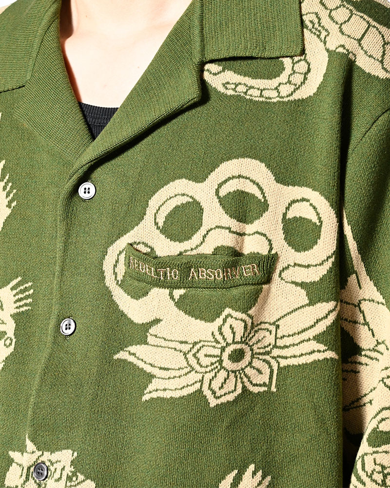 OUTLAW KNIT SHIRT -GREEN-