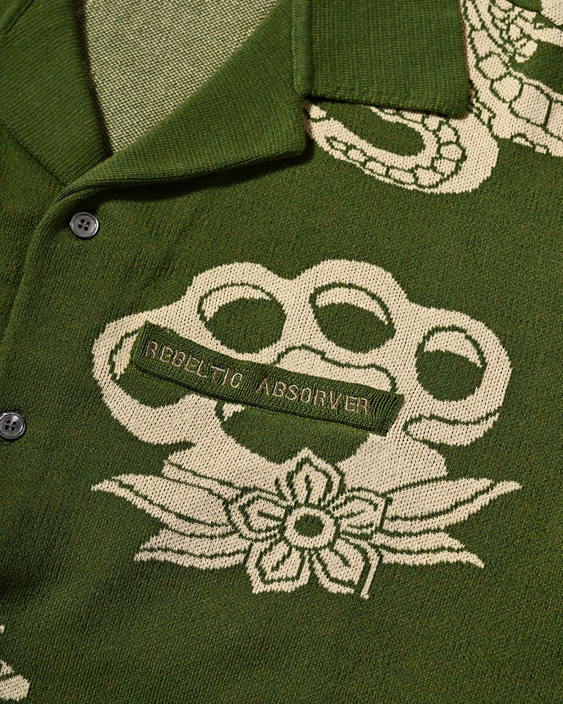 OUTLAW KNIT SHIRT -GREEN-