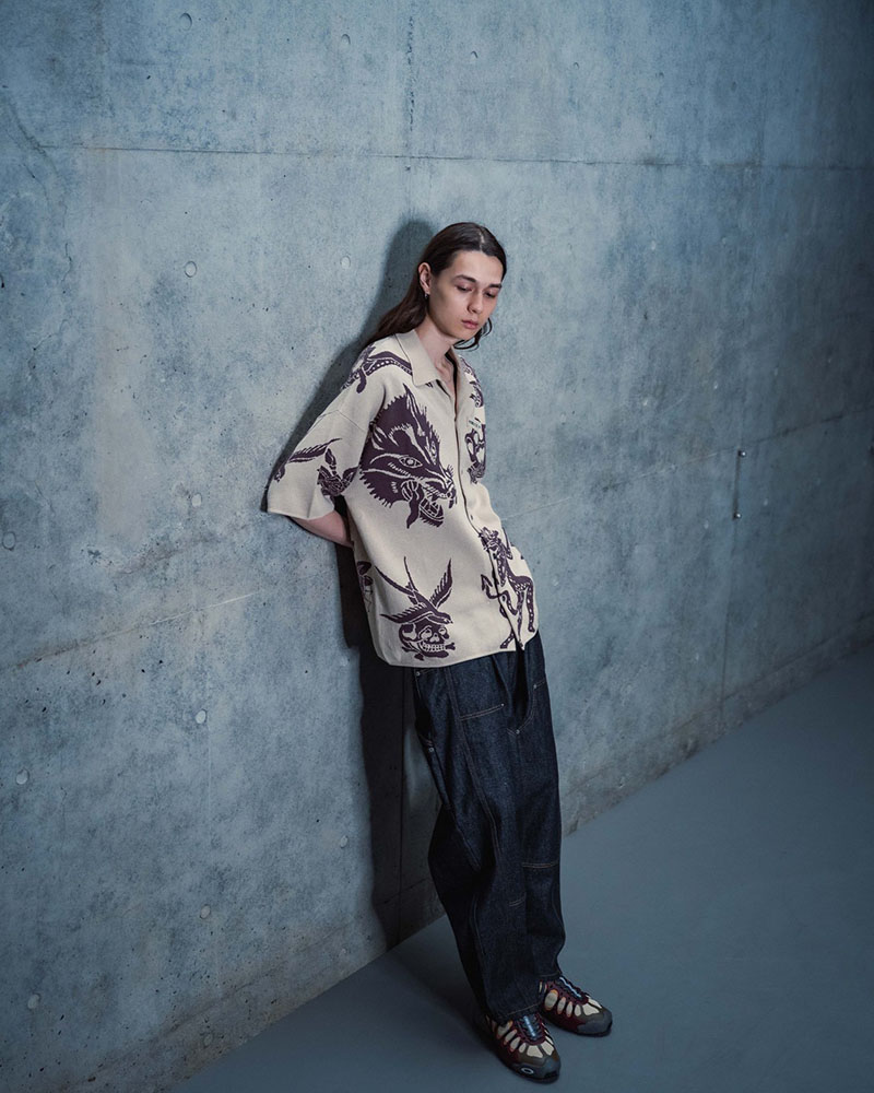 OUTLAW KNIT SHIRT -GREEN-