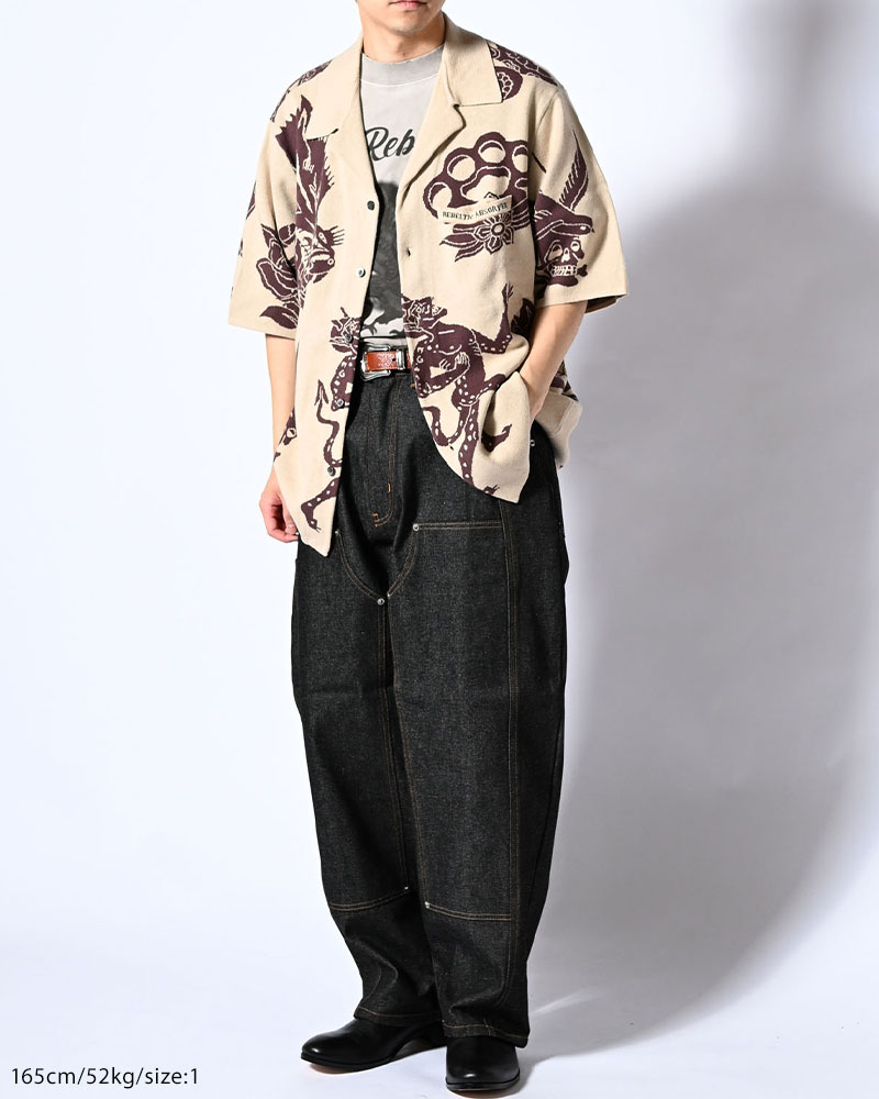 OUTLAW KNIT SHIRT -OFF WHITE-