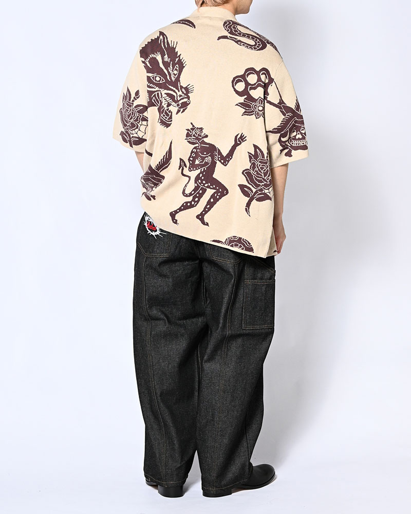 OUTLAW KNIT SHIRT -OFF WHITE-