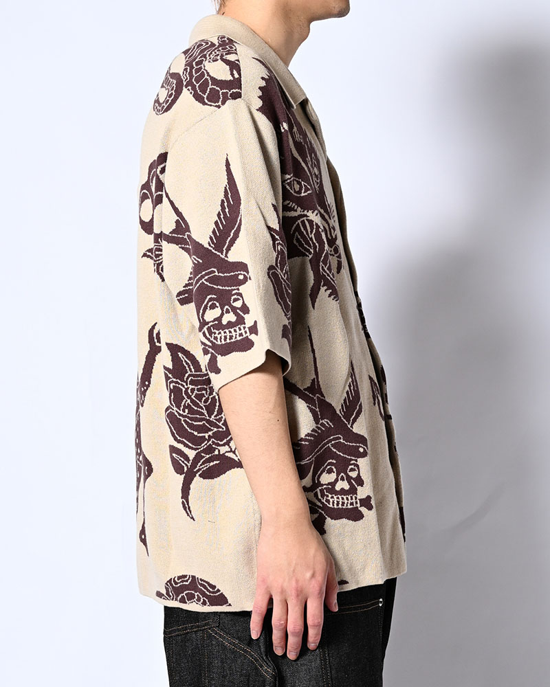 OUTLAW KNIT SHIRT -OFF WHITE-