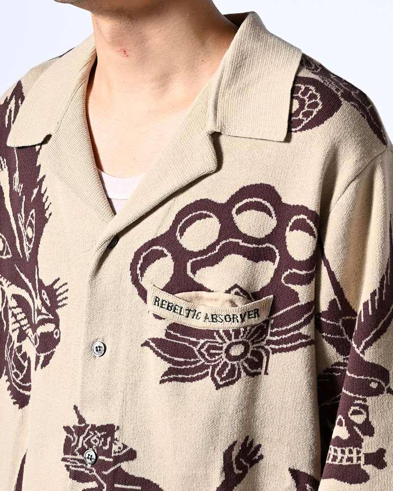 OUTLAW KNIT SHIRT -OFF WHITE-