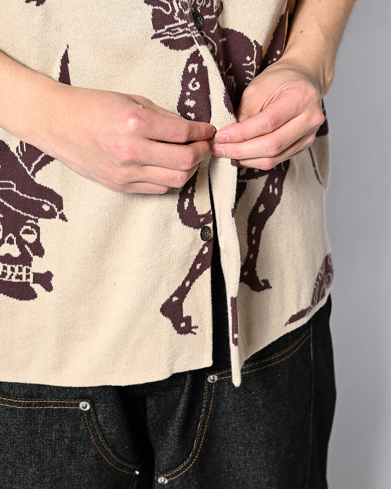 OUTLAW KNIT SHIRT -OFF WHITE-